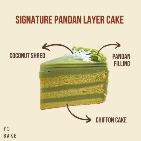 Signature pandan layer cake
