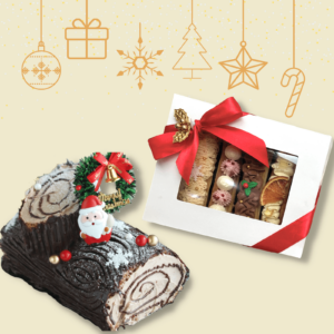 Christmas Gift Bundle 8_ Log Cake + Eclair