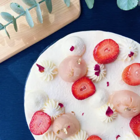Lychee Strawberry Cake #1