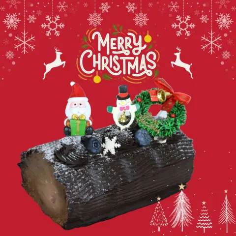 SKU Christmas Chocolate Logcake