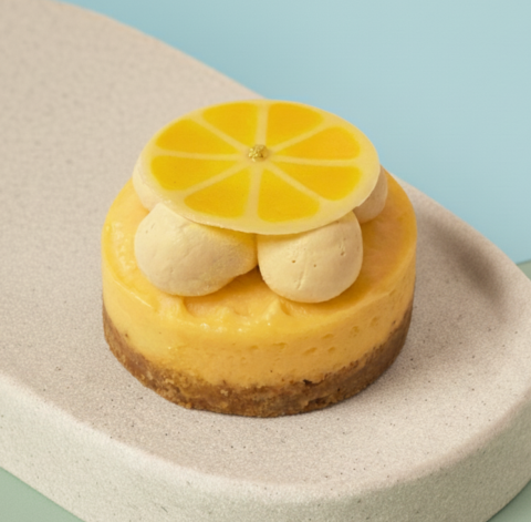 Lemon Curd Baked Cheese Tart