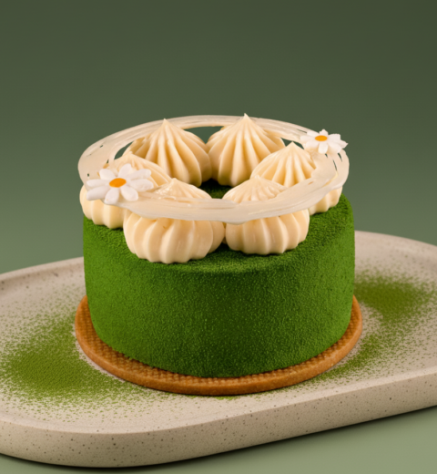Matcha Passion Fruit Tart