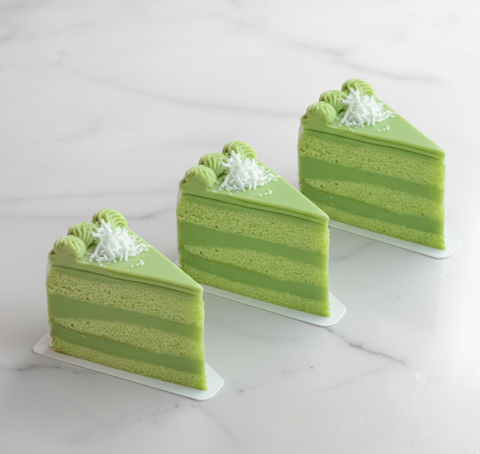 Signature Pandan Layer Cake Slice