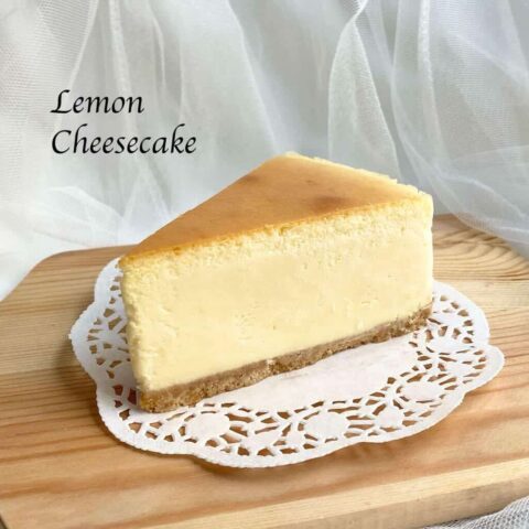 Lemon-Cheesecake-2 Lemon cheesecake with caption