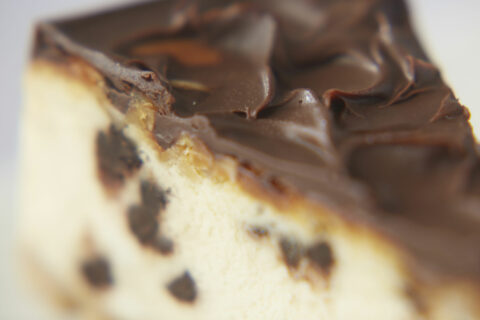 Chocolate Chip Almond Cheesecake Slice