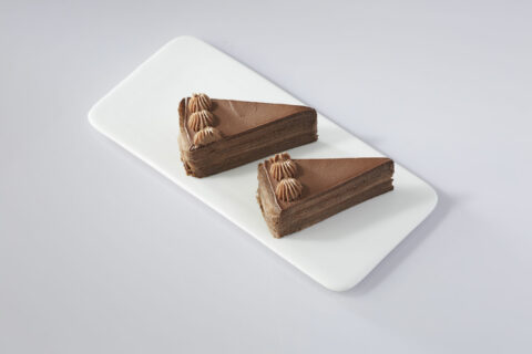 Chocolate Millecrepe Slice