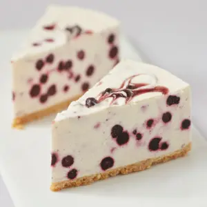 Blueberry White Chocolate Cheesecake (Slice)