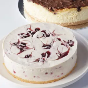Blueberry White Chocolate Cheesecake
