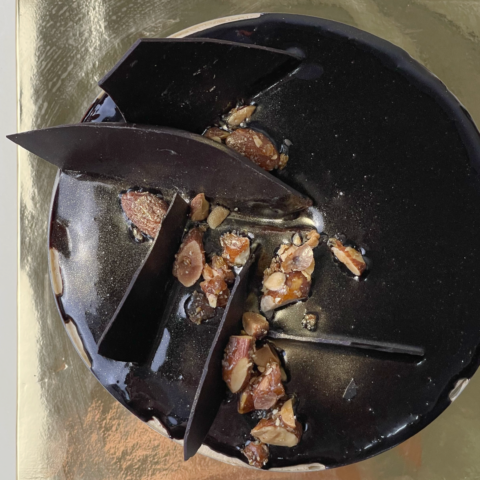 Nutcracker Mocha Almond Cake - Top