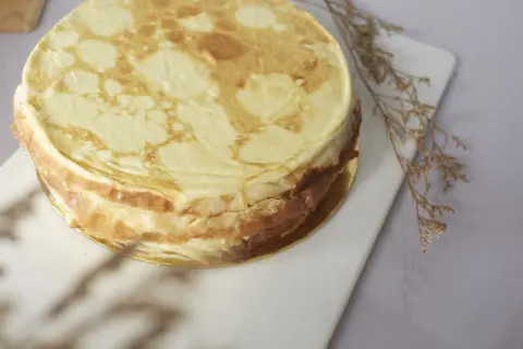 Durian Millecrepe Slice Durian Millecrepe Slice