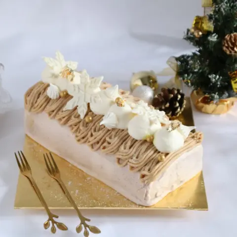 Chesnut Log Cake (3) Chesnut Log Cake