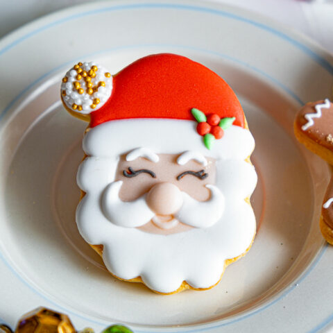 Santa Clause Icing Cookies