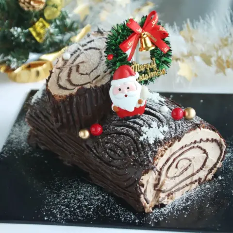 Log Cake - Big (2) Christmas Log Cake