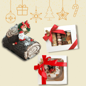 Christmas Gift Bundle 10 Log Cake + Eclair + Lemon Pound Cake