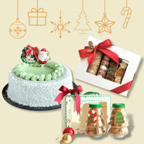 Christmas Gift Bundle 9_ Pandan + Eclair + Cookie Set Christmas Gift Bundle 9 Pandan + Eclair + Cookie Set
