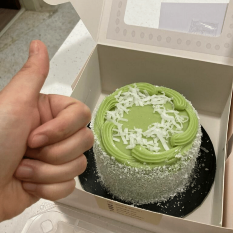 mini Pandan Layer Cake