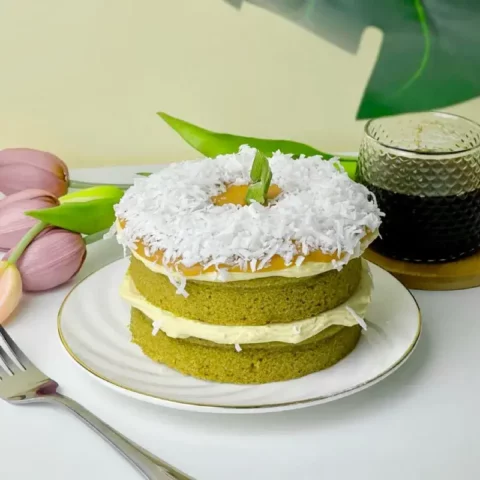Mini Gula Melaka Pandan Coconut Moist Cake