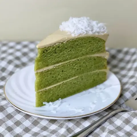 Gula Melaka Pandan Coconut Slice Cake (3) Gula Melaka Pandan Coconut Slice Cake