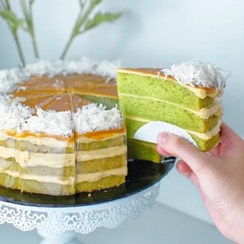 Gula Melaka Pandan Coconut Moist Cake (Whole) IMG_4170-square