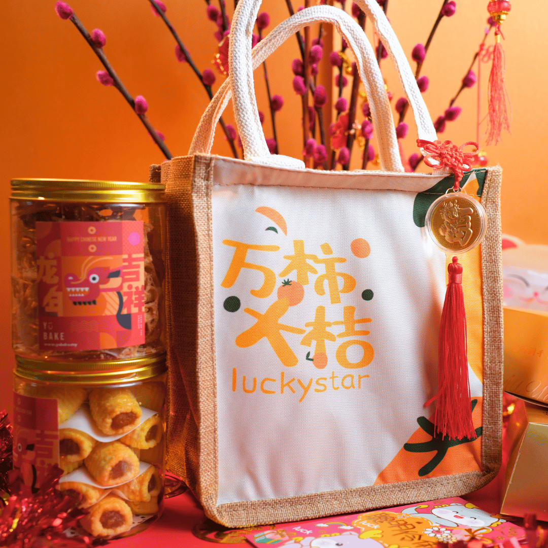 Large Canvas Bag CNY Flash Deal - Cookies Delivery in KL - YuBake