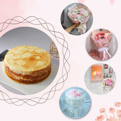 Durian Millecrepe Flower Bundle