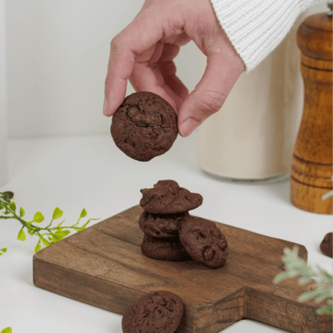 Double Chocolate Gourmet Cookie Piece Double Chocolate Gourmet Cookie Piece