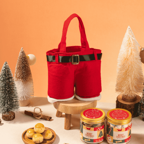 Santa Pants Christmas Cookies Gift Set (1)