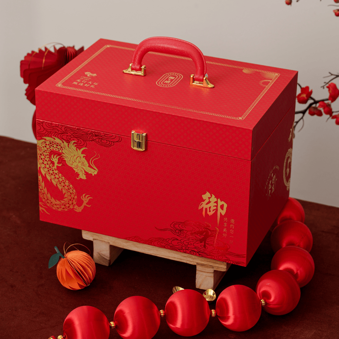 Premium Golden Dragon Royal Gift Set - CNY Delivery - YuBake