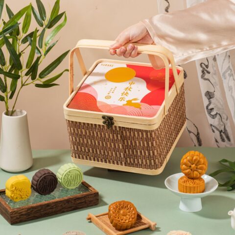 Joyful Mid-Autumn Premium Basket (BIG) Mooncake Gift (4)