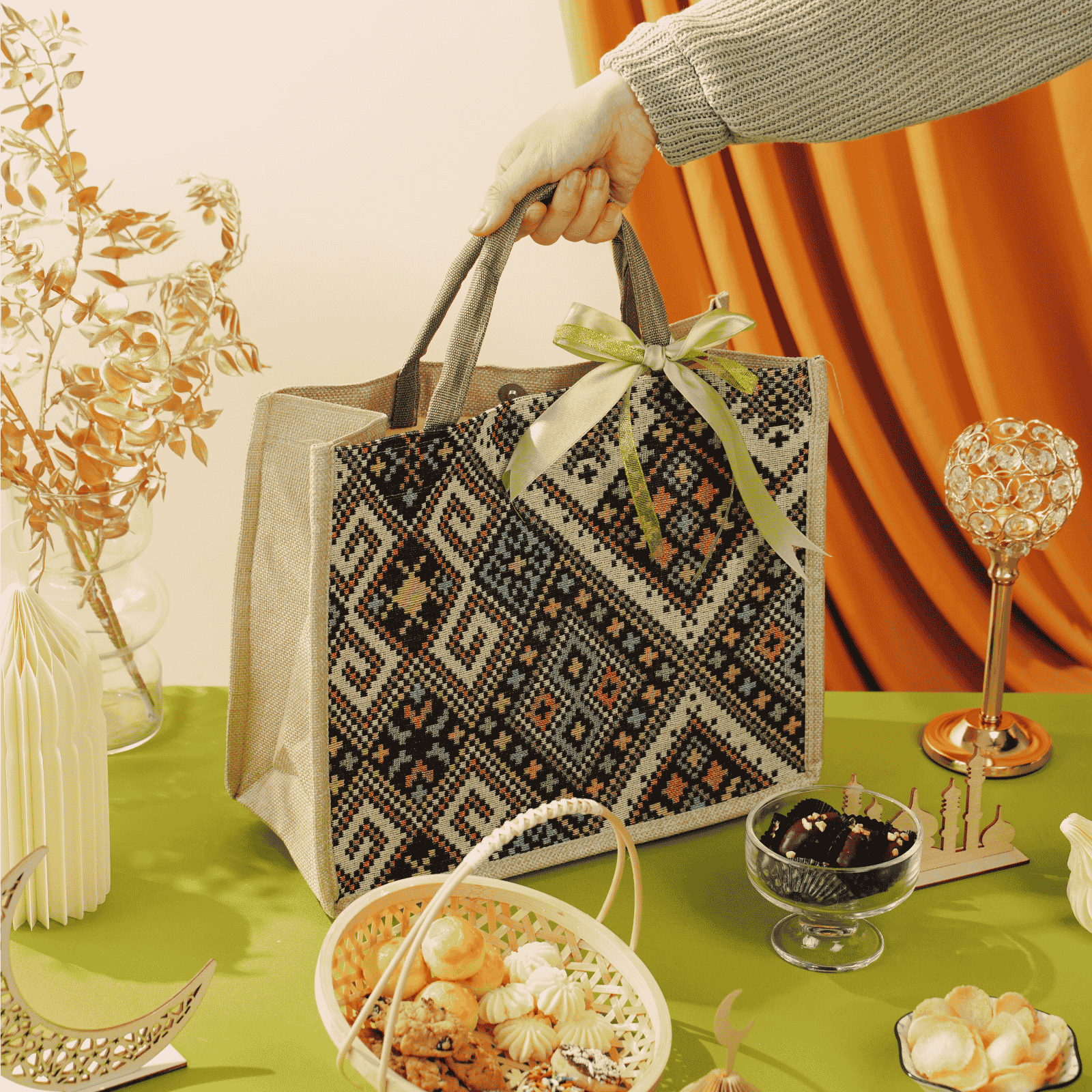 Ceria Canvas Bag Raya Gift Set - Hari Raya Festival - YuBake