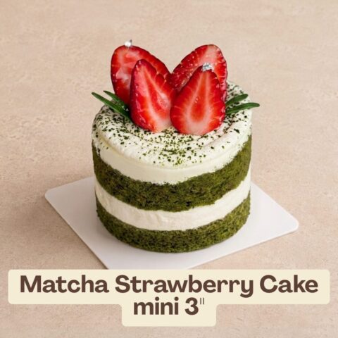 Matcha Strawberry Cake mini 3