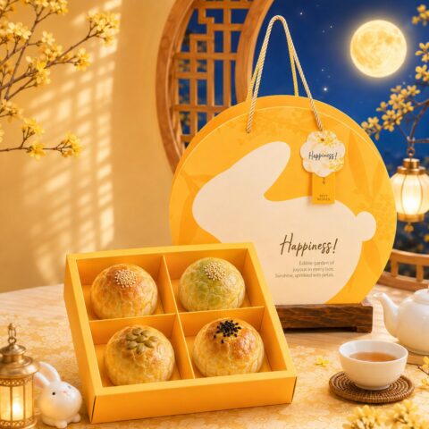 Shanghai Mooncake Yellow Rabbit Gift Set