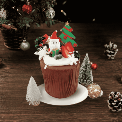 ChristmasSmall Chocolate Log Cake
