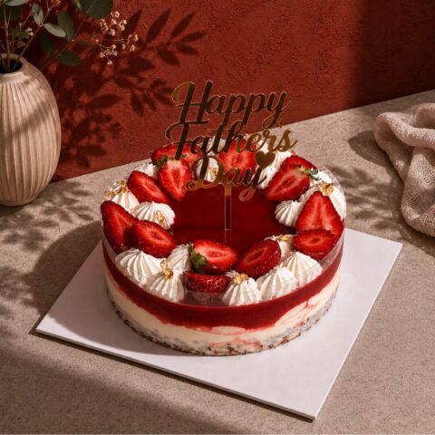 Father's Day Strawberry Cheesecake