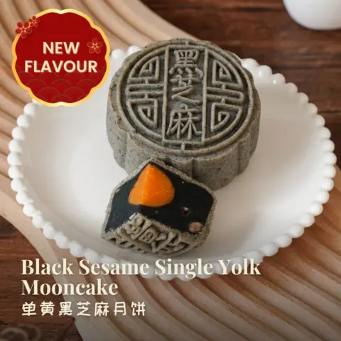 Black Sesame Single Yolk Mooncake (3)