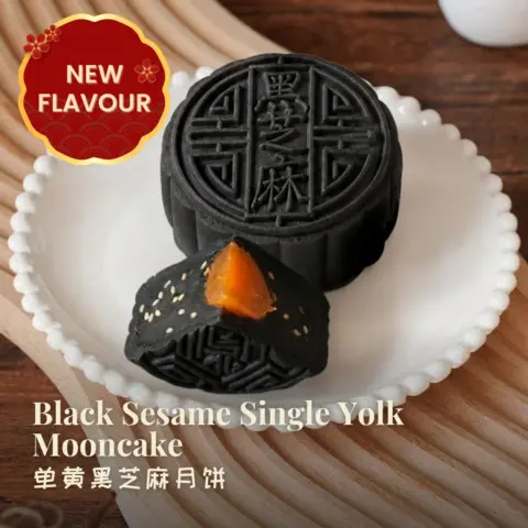 Black Sesame Single Yolk Mooncake (6)